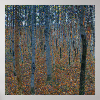 Boklund I av Gustav Klimt Poster