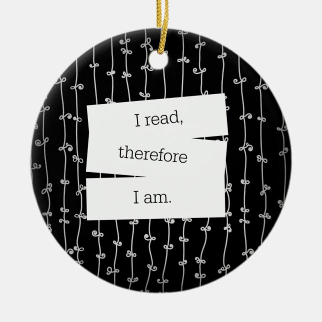 Bokmal mottoprydnad julgransprydnad keramik (Framsidan)