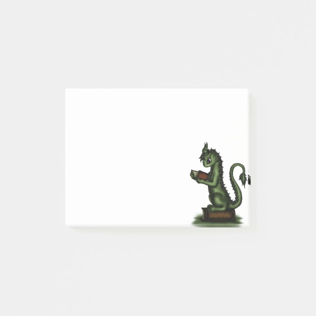 Bokmaldrake Post-it Block (Framsida)