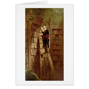 Bokmalen av Carl Spitzweg Hälsningskort