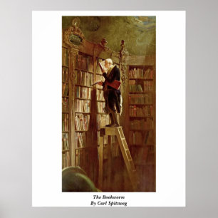 Bokmalen av Carl Spitzweg Poster