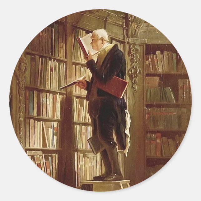 Bokmalen Runt Klistermärke (Framsida)