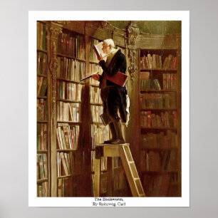 Bokmalen, vid Spitzweg, Carl Poster