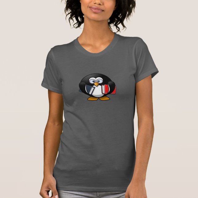 Bokmalpingvin Tee Shirt (Framsida)