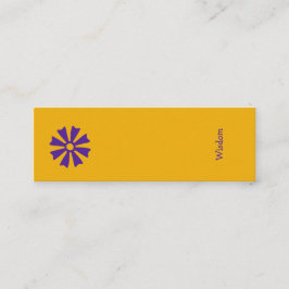 Bokmärke för afrikansk Adinkra (Wisdom) Mini Visitkort