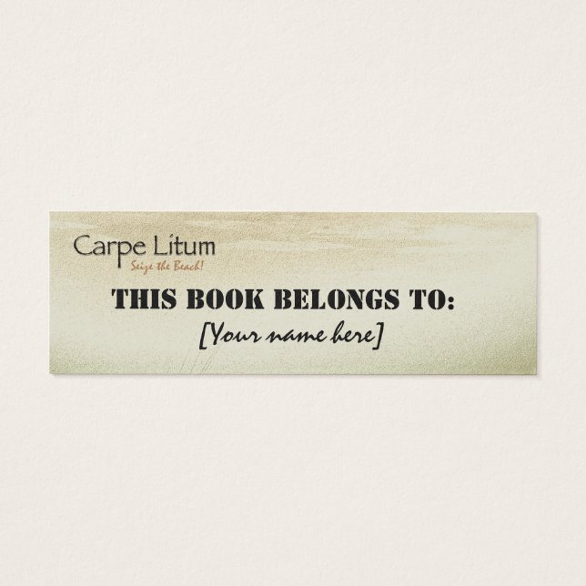 Bokmärke för Anpassningsbar för båge Litet Visitkort (Baksidan)