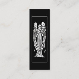 Bokmärke för Beardsley ängelart nouveau Mini Visitkort