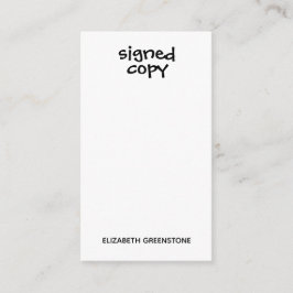 Bokmärke för befordringssignerad kopia tilläggskort