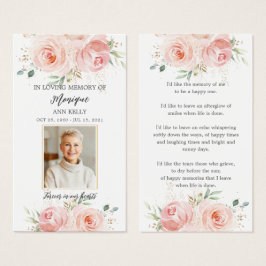 Bokmärke för Blommigt - foto - funktionsmakron Visitkort