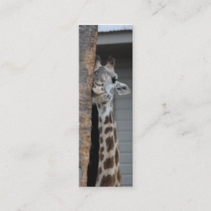 Bokmärke "för blyg giraff" mini visitkort