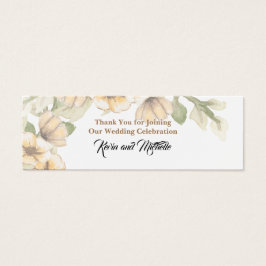 bokmärke för bröllop Tack Litet Visitkort