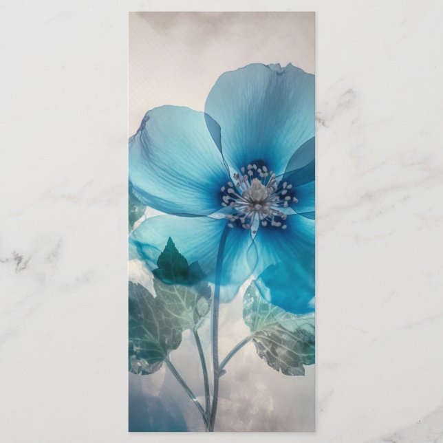 Bokmärke för Etheral Blue Blommar Meny (Framsida)