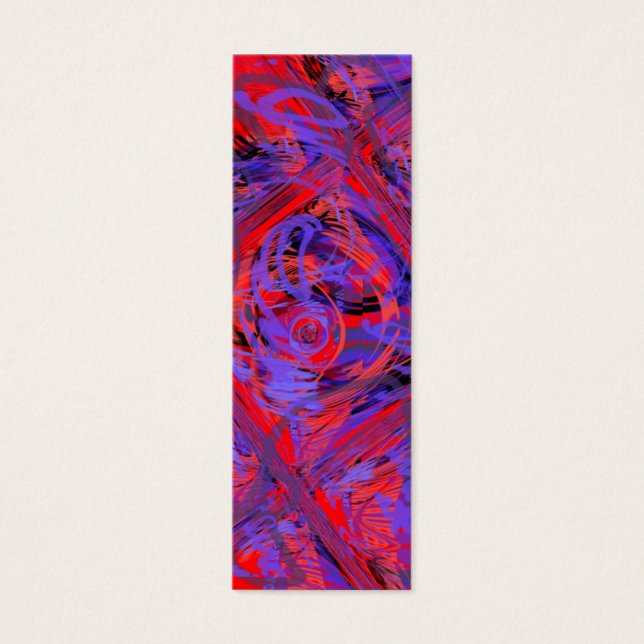 Bokmärke för grafikexplosion litet visitkort (Framsidan)