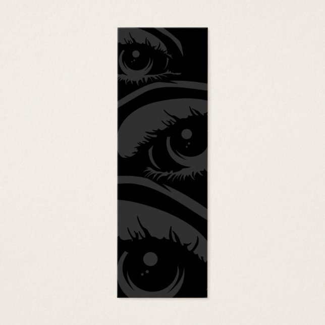 Bokmärke för Haunting Ögon Litet Visitkort (Framsidan)