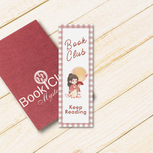 Bokmärke för Klubben Kawaii Back to school Bok Litet Visitkort