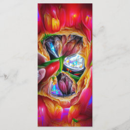 Bokmärke för kraftigt Abstrakt Tulip Reflection Meny