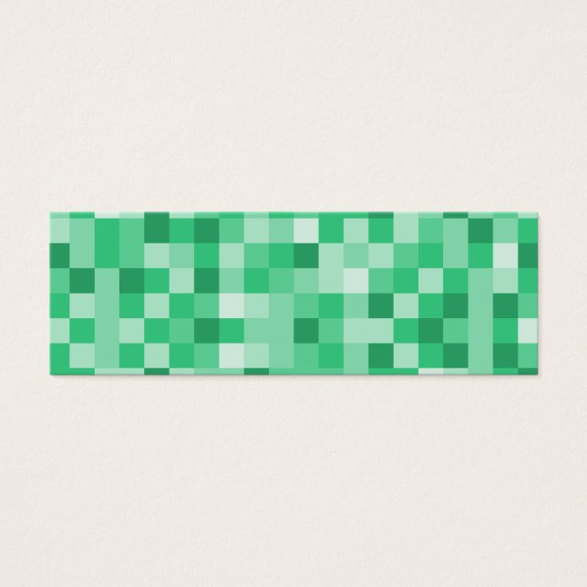 Bokmärke för kvadrat Mönster Litet Visitkort (Framsidan)