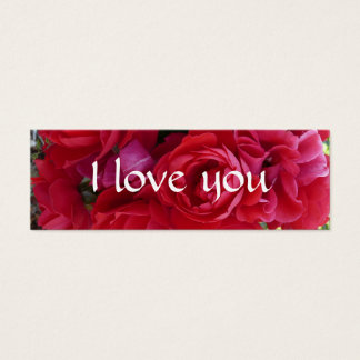 bokmärke för ro litet visitkort