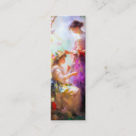 Bokmärke för två vänner mini visitkort