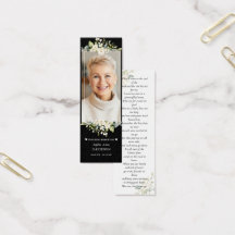 Bokmärke för vit blommor - fotominnesanteckning Fu