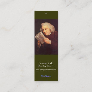 Bokmärke - Samuel Johnson Mini Visitkort