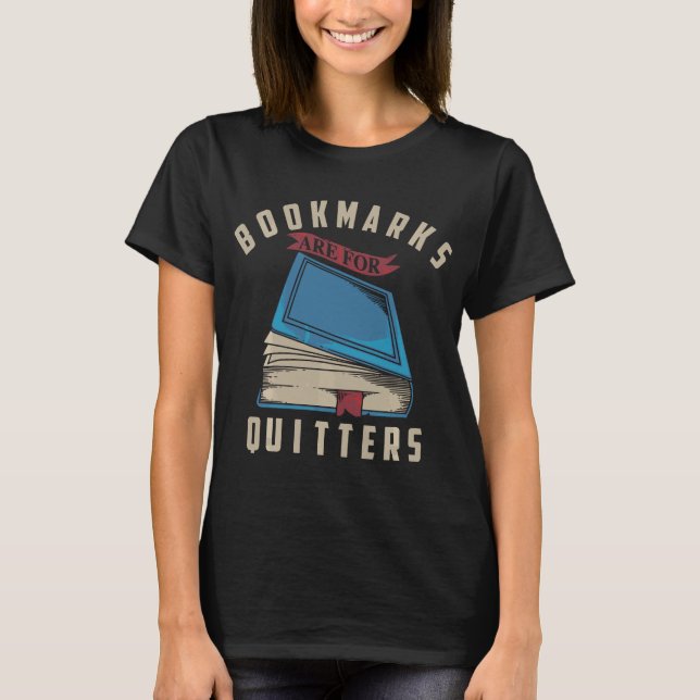Bokmärken är för kurirerna Bok Älskare T Shirt (Framsida)
