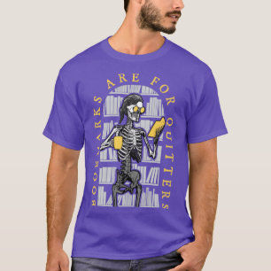 Bokmärken är till för Quitters Librarian Halloween T Shirt