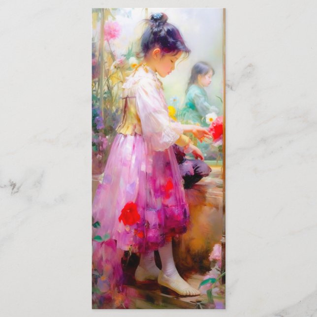 Bokmärket för blommornas skönhet meny (Framsida)