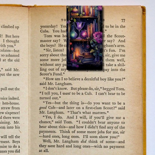 Bokmarkörer för bok Shelves Folding Bokmärken Visitkort (Skapare uppladdad)