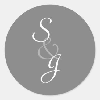 Bokmärkt Bröllop kuvertförsegling Runt Klistermärke