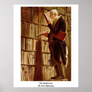Bokmask av Carl Spitzweg Poster