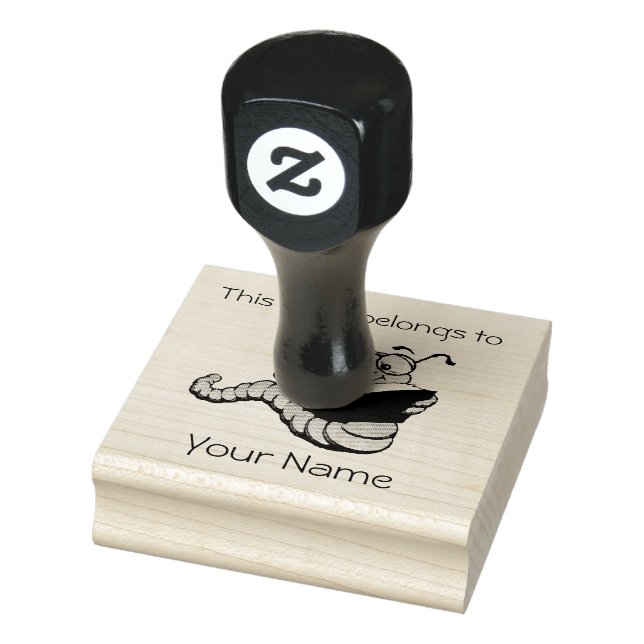 Bokmask Design för Bokägaretikett Trästämpel Stämpel (Stämpel)