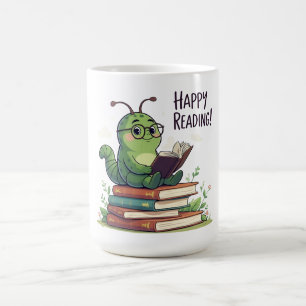 Bokmask läsdesign kaffemugg