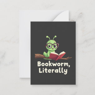 Bokmask Literally Literary Funny Bok Älskare Anteckningskort