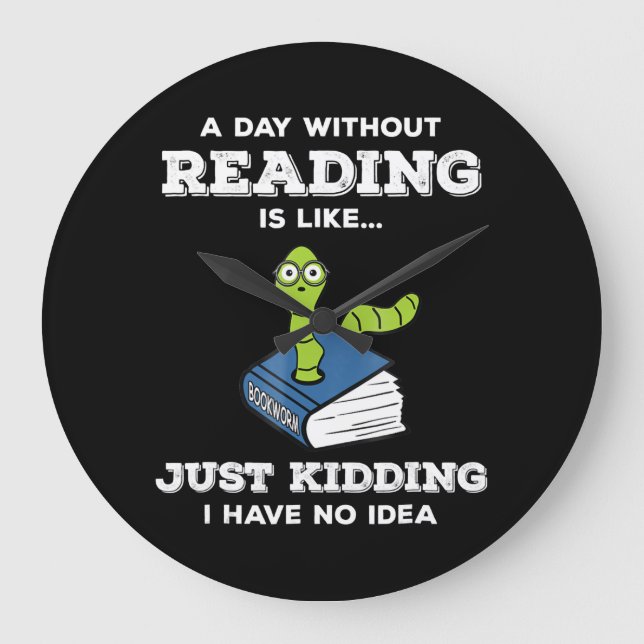 bokmask, lustigt läs litteraturgåva från bok stor klocka (Framsida)