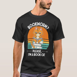Bokmask Plplease Jag Är En Bok Katt T Shirt