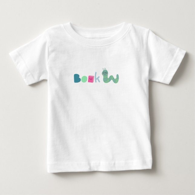 "Bokmask" Småbarns-T-shirt T Shirt (Framsida)