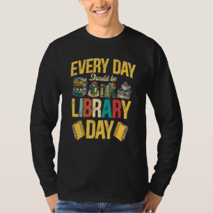 Bokmask varje dag bör vara Bibliotek dag Bokar T Shirt