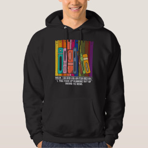Bokmaskläsare för definition av litteratur hoodie