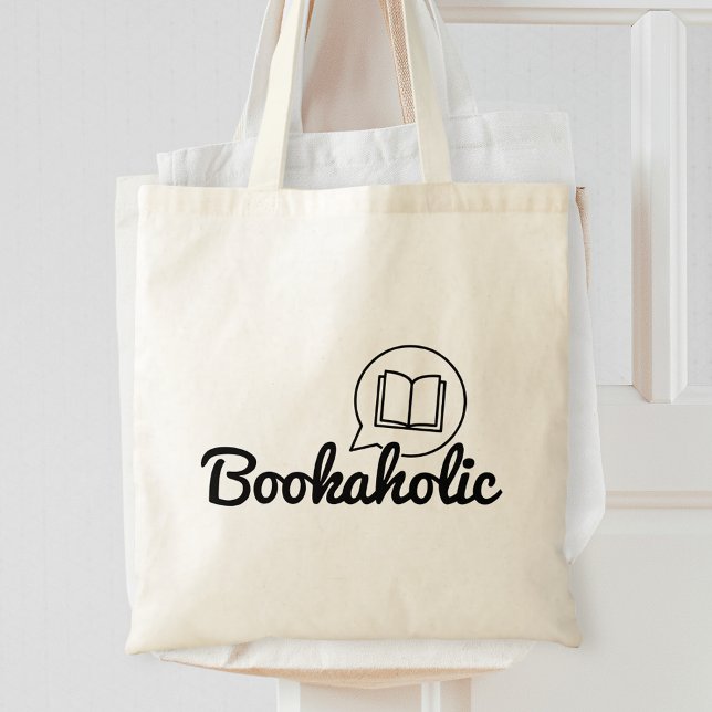 Bokmaskläsning för boktext Bok Älskare Tygkasse (Skapare uppladdad)