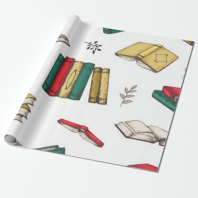 Bokmönster Presentpapper (Utrullad)