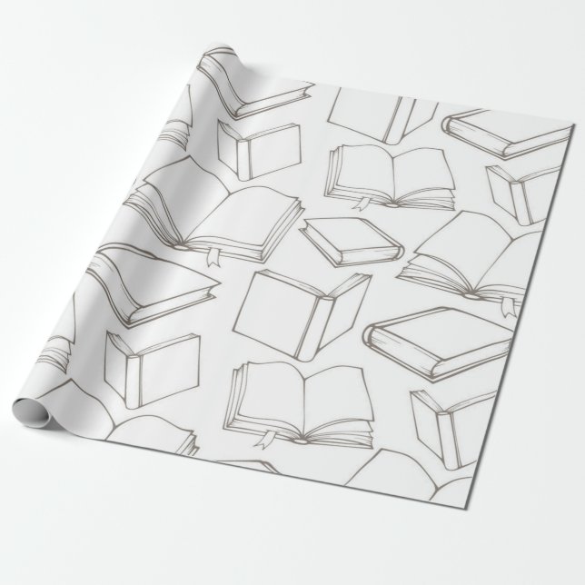 Bokmönster Presentpapper (Utrullad)