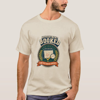 Bokning Beställd Retro Vuxenliv Seger Märke T Shirt