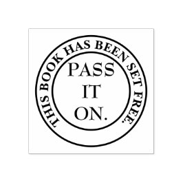 Bokplåt för att uppmuntra delning av bok stämpel