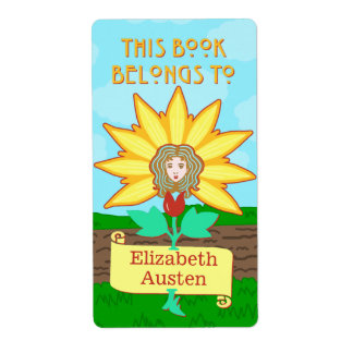 Bokplåt Tillhören Bok till Art nouveau blomma Fraktsedel