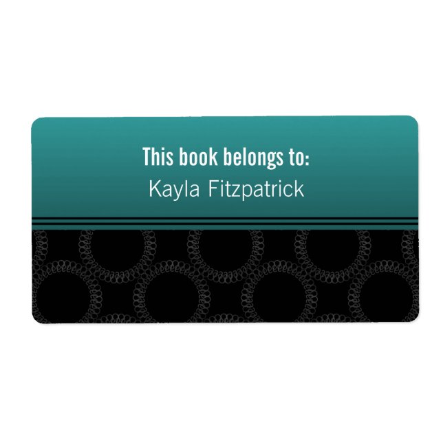 Bokplåtar med klassisk Elegant Fraktsedel (Framsidan)