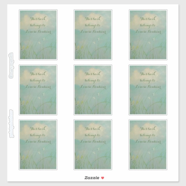 Bokplåtsfären "Kansas" Klistermärken (Ark)