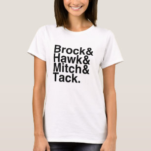 BokPojkvän Brock, hök, Mitch, hals Tee Shirt
