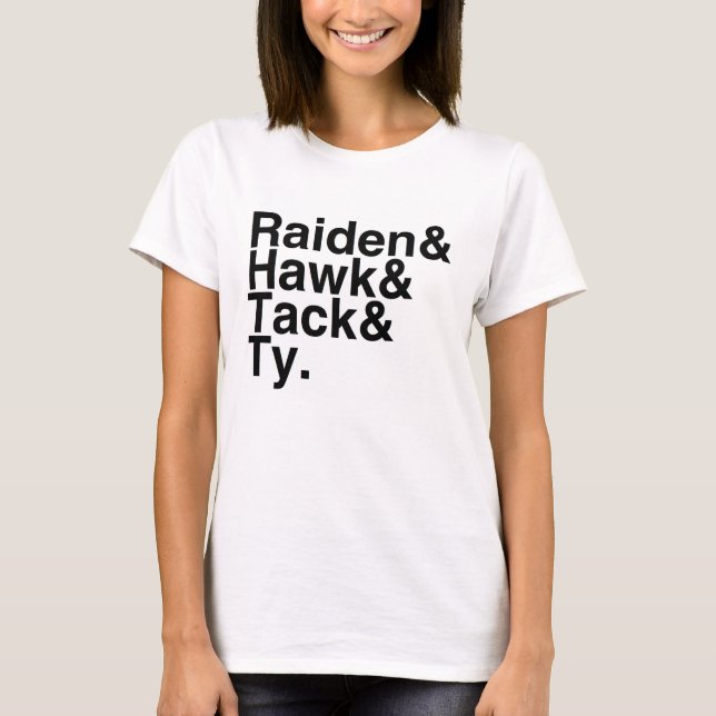 BokPojkvän Raiden, hök, hals, Ty Tröja (Framsida)