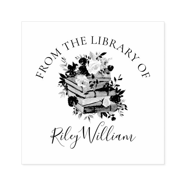 Bokskylt för lila Bok och Ro Stämpel (Tryck)